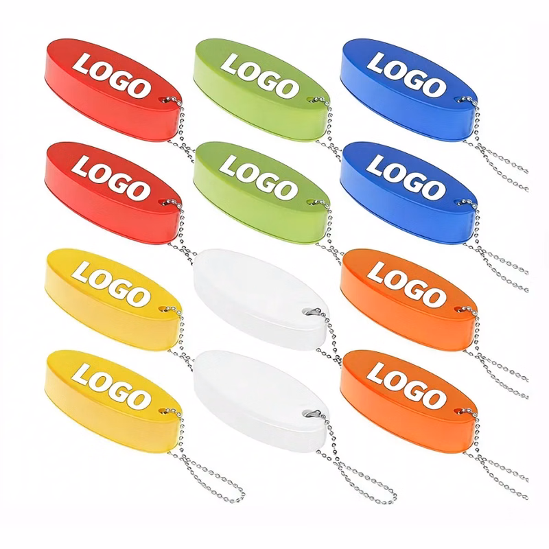 Bright Oval Floating Boat Keychains
