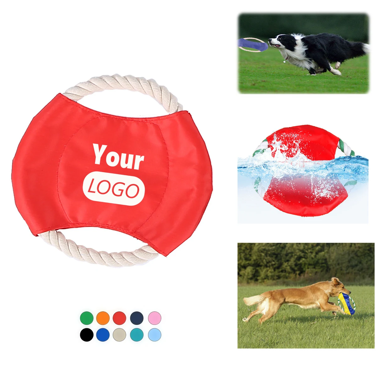 Pet Flying Disc Chew Rope Toy Training Design for Dog 1