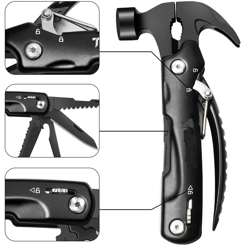 12 in 1 Mini Hammer Multitool for Emergency Survival 1