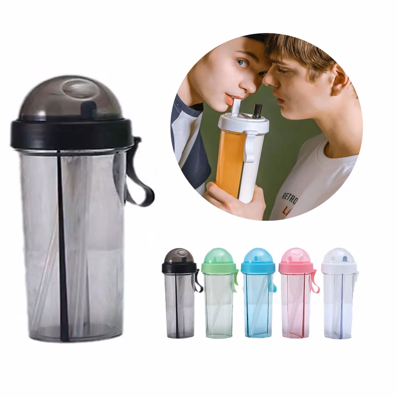 20OZ Double Sippy Cup With Straw