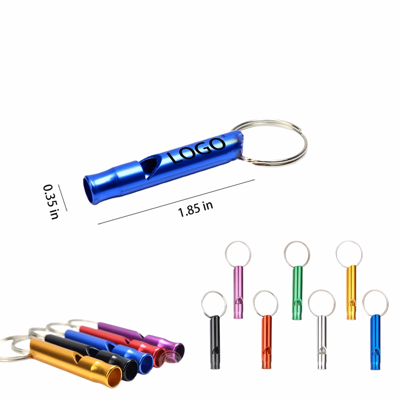 Alloy Emergency Survival Whistle Key Ring
