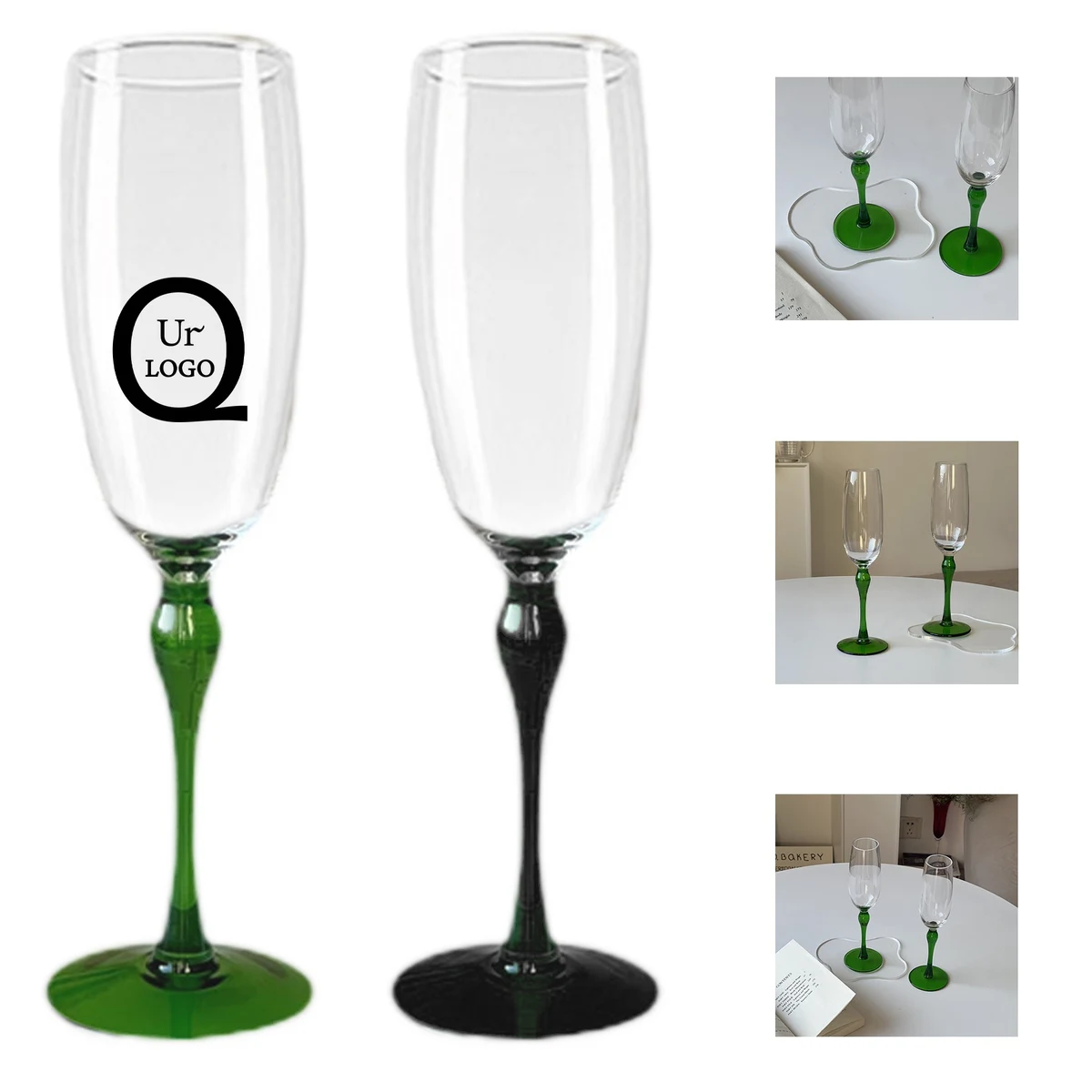Vintage Champagne Flutes Glass 1