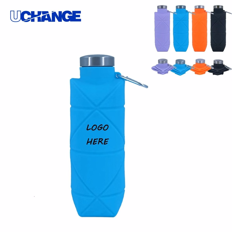 Collapsible Water Bottle Cup Set for Travel, Sports & Outdoor Use