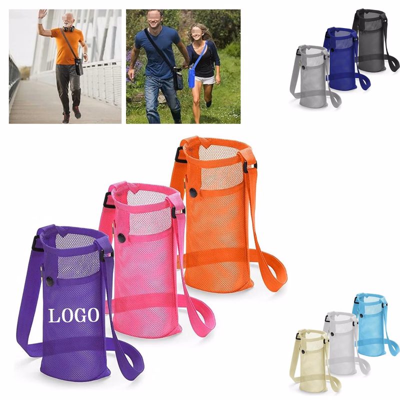 Water Bottle Carrier Mesh Bag