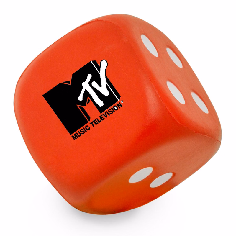 Dice Shaped Stress Balls w/ Custom Logo PU Stress Reliever Balls
