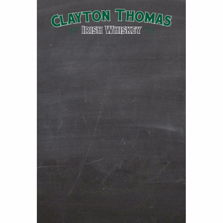 1/2" Frameless Wall Chalkboard - 4"w x 6"h