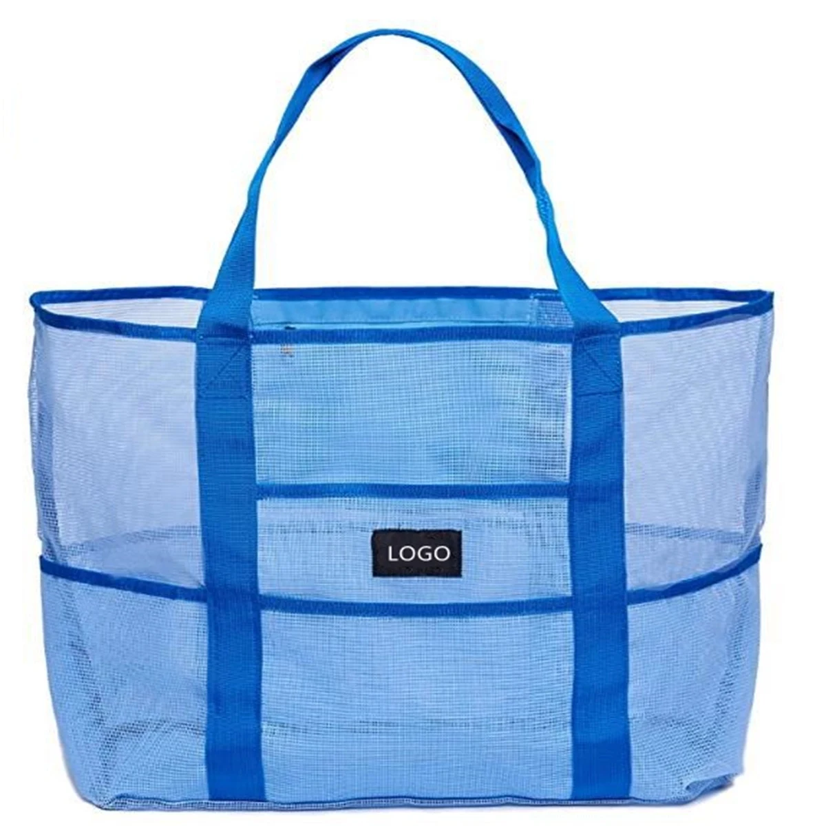 Color Mesh Beach Bag Oversized Tote 1