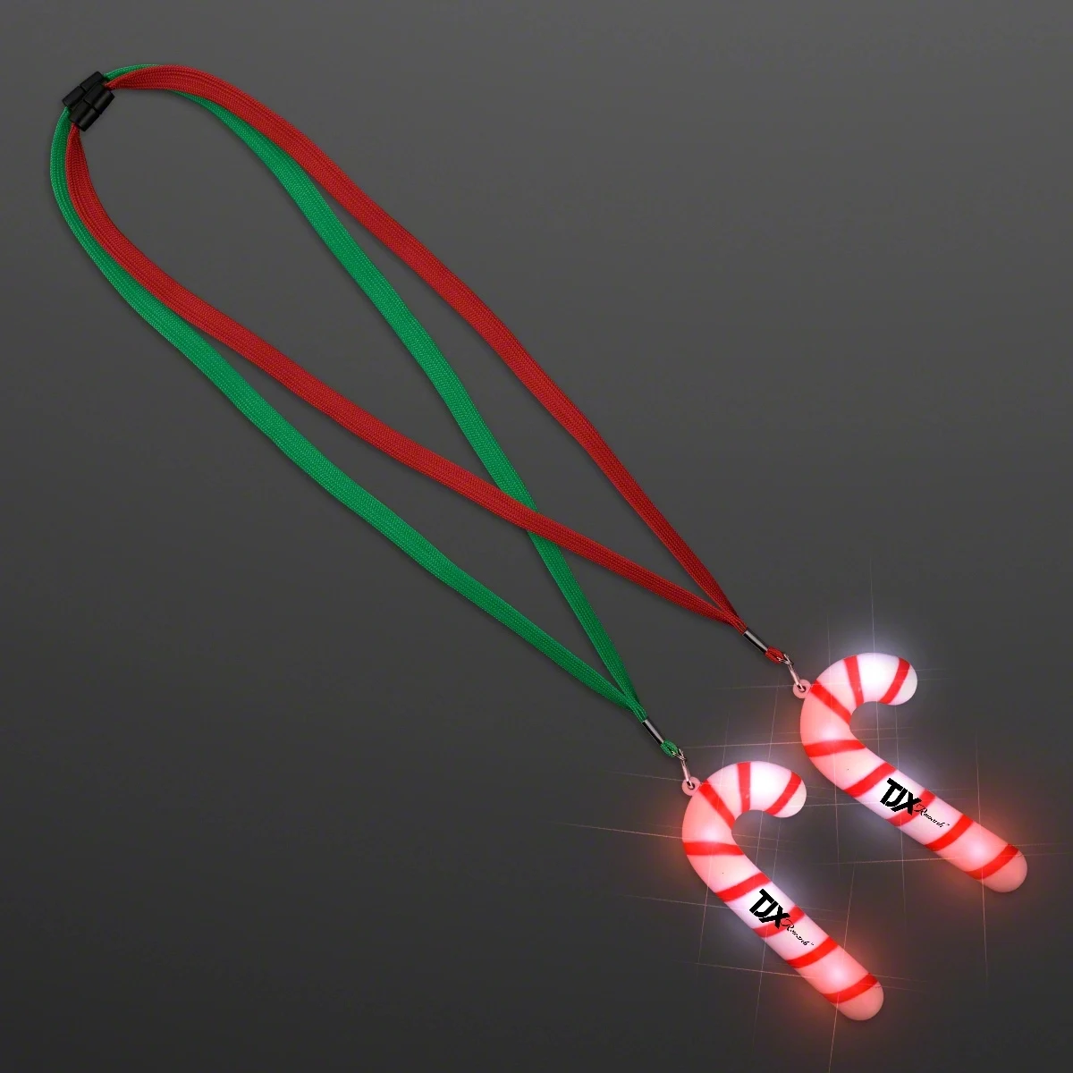 Light Up Candy Cane Necklace 1