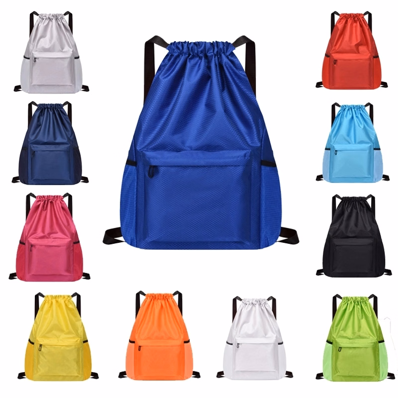 Waterproof Drawstring Backpack With Pockets