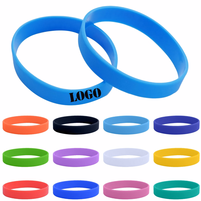MOQ 50pcs Silicone Bracelets