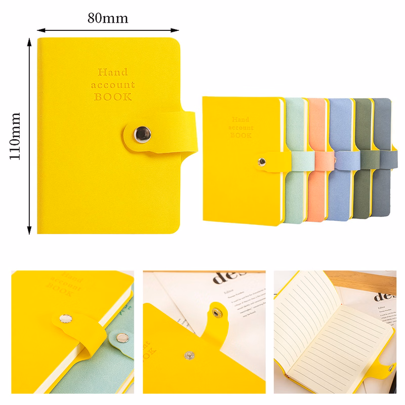 PU Leather Portable Handcover Notebook