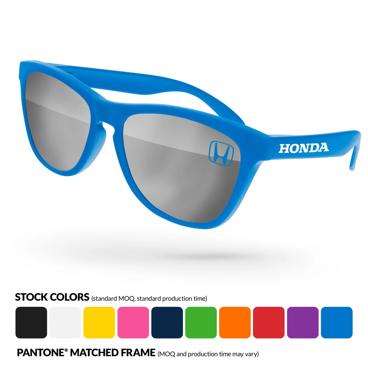 Frog Mirror Promotional Sunglasses w/ Lens & Temple Imprint 1