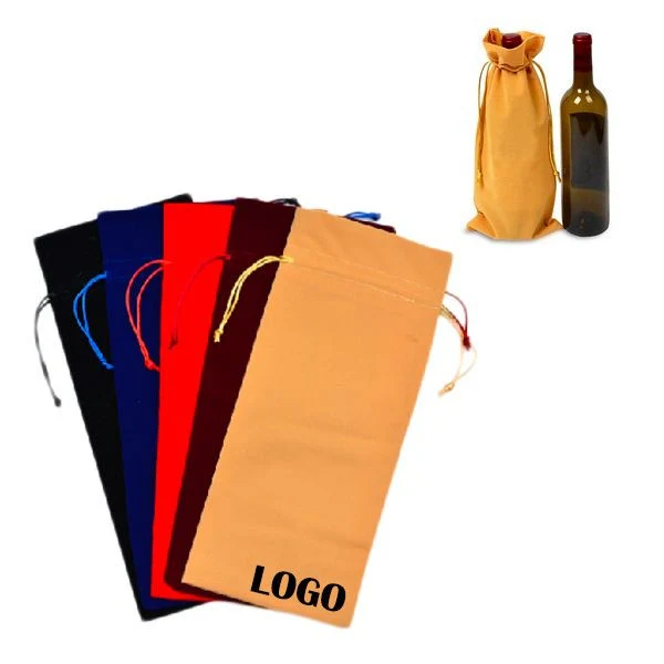 Velet Drawstring Wine Bottle Bag 1