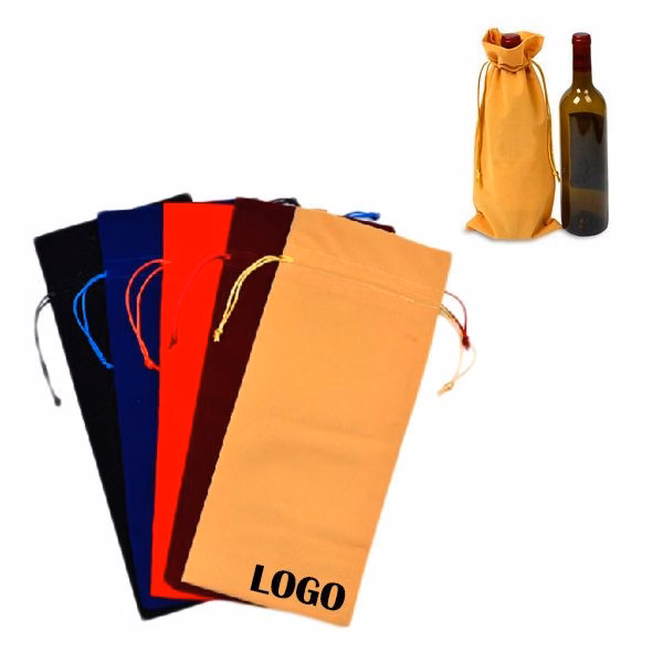 Velet Drawstring Wine Bottle Bag