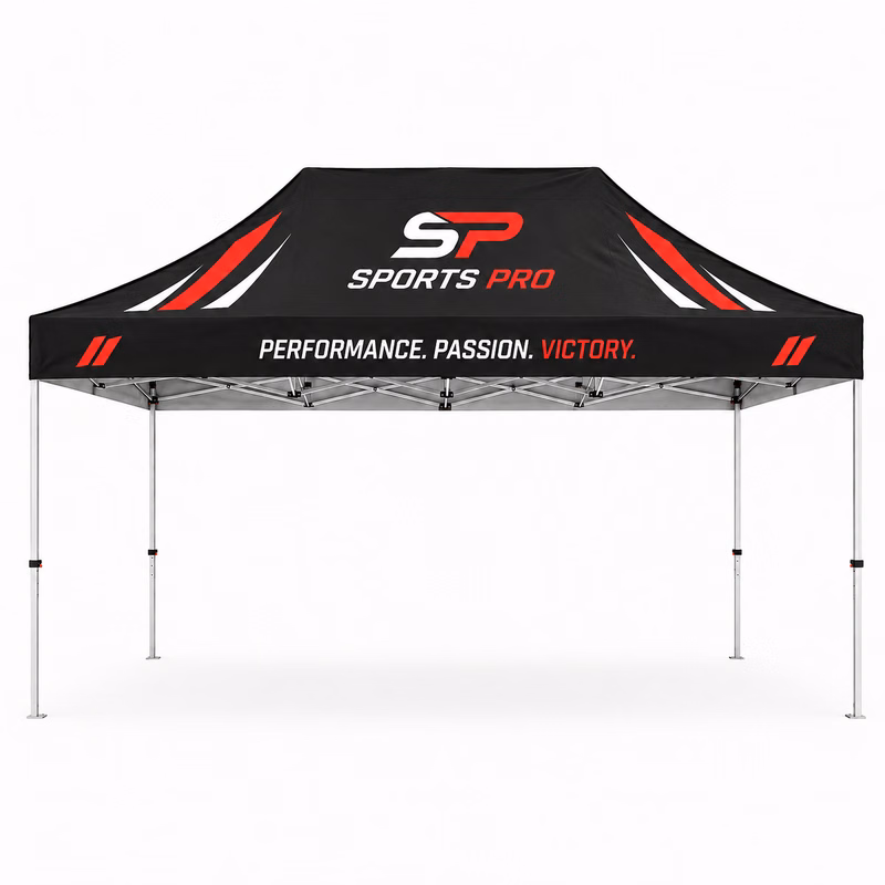 10' x 15' Custom Sublimated Hex Aluminum Frame Canopy Tent