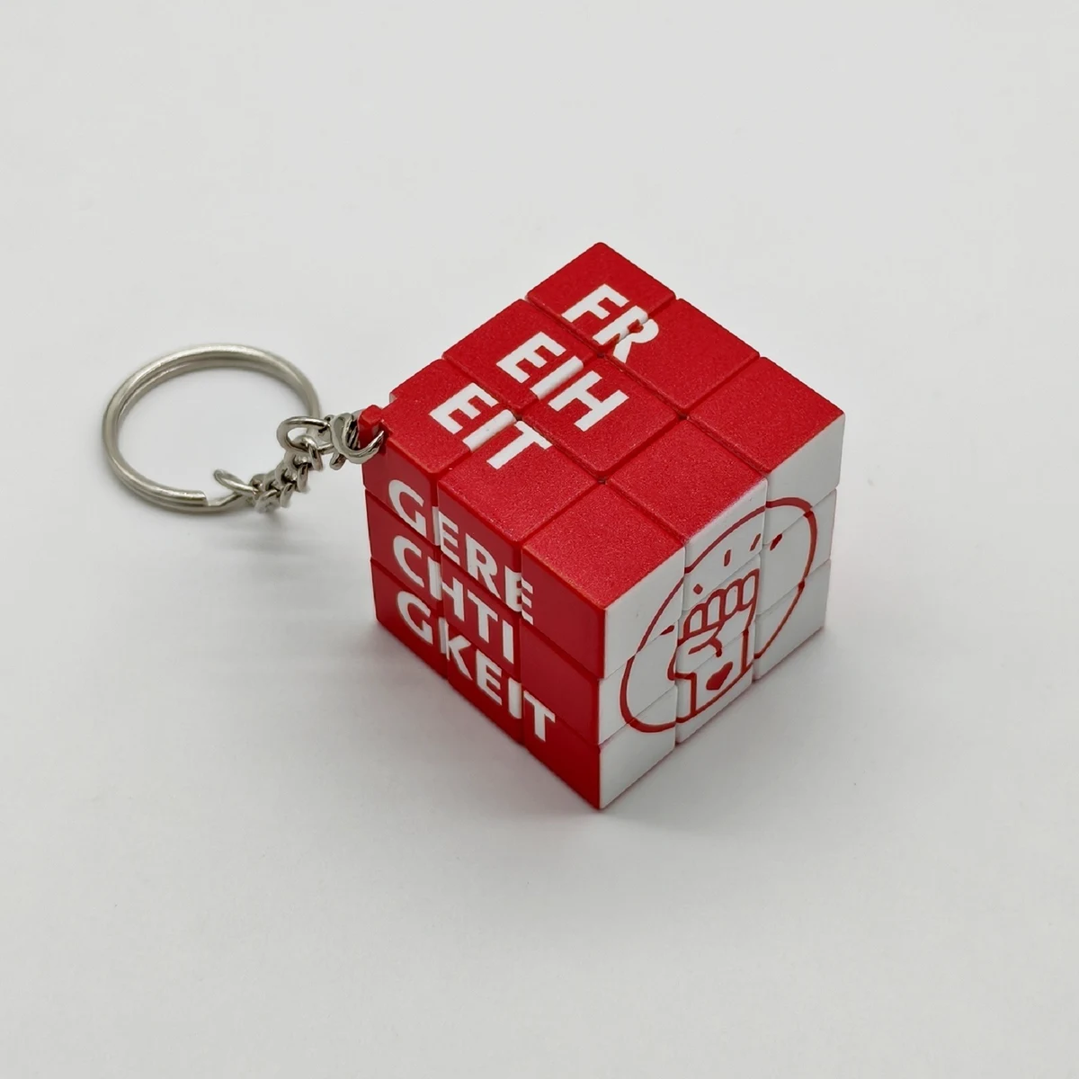 3 X 3 Puzzle Cube With Keychain 1