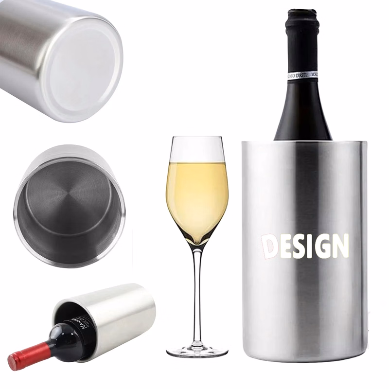 Double-Walled Stainless Steel Wine Chiller and Cooler