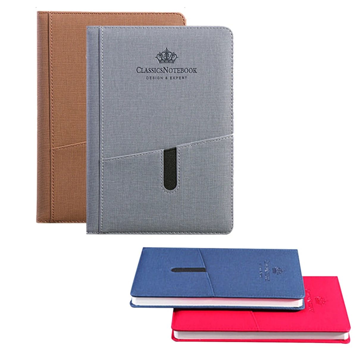 A5 Padded Leather Notebook w/82 Lined Pages 1