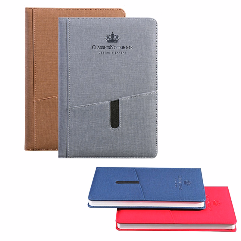 A5 Padded Leather Notebook w/82 Lined Pages