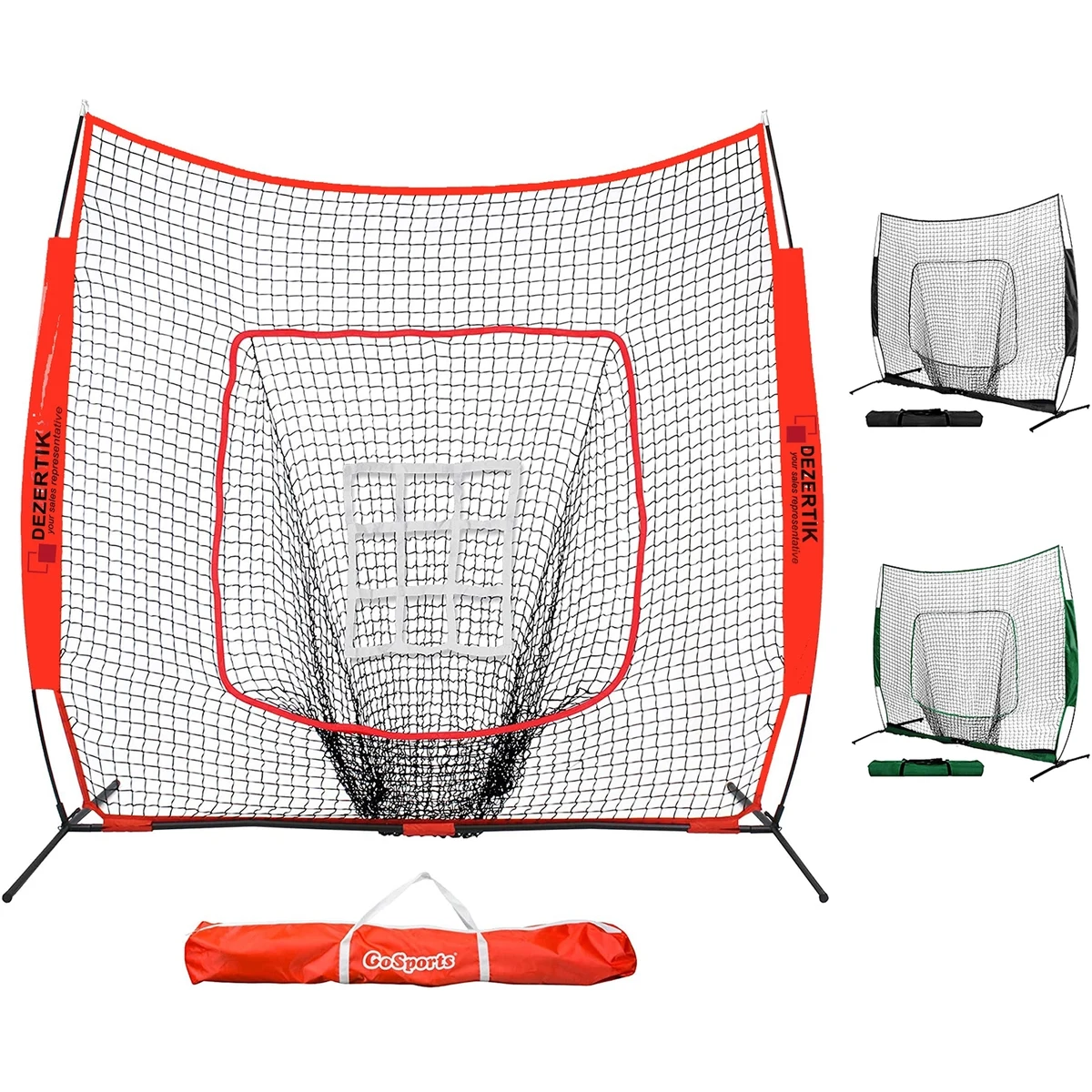 Baseball Practice Hitting Pitching Net With Bow Frame 1