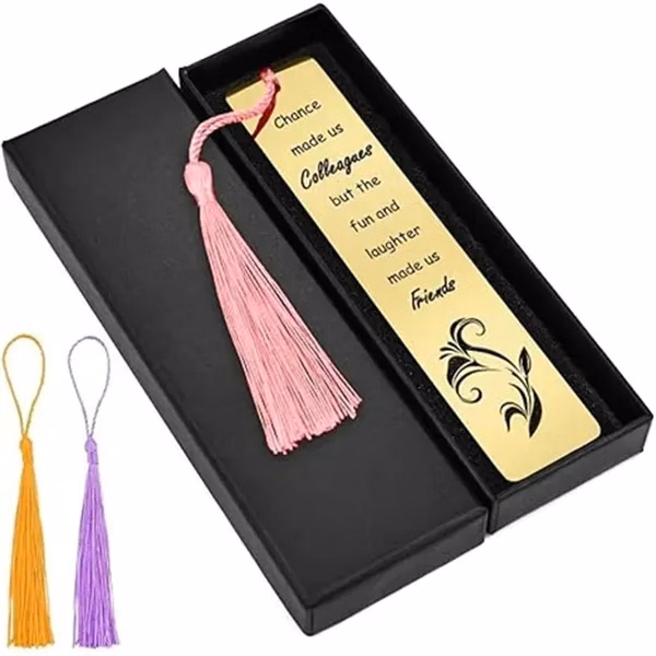 Custom Brass Metal Bookmark With Full-Color Imprint — Durable Professional Page Marker