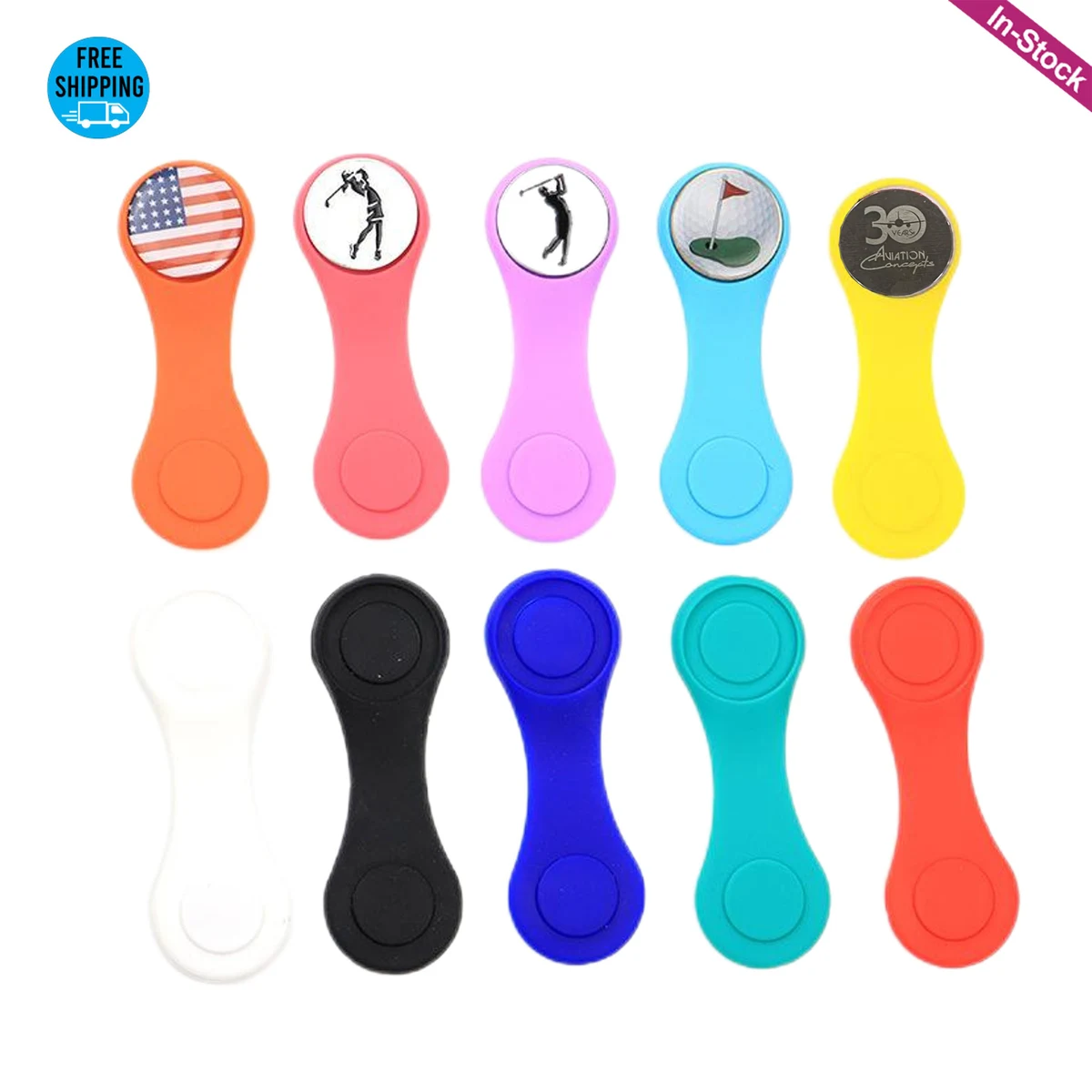 Silicone Golf Hat Clip Ball Marker 1