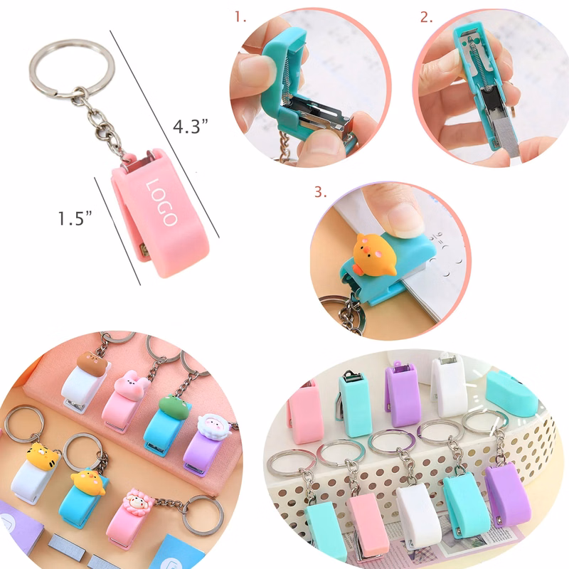 Portable Stapler with Keychain
