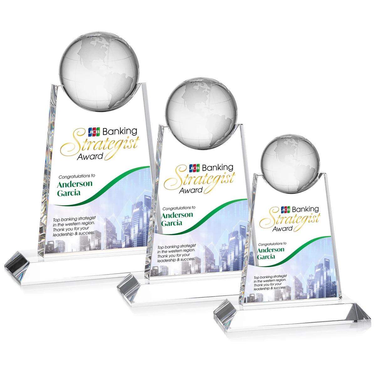 Netherford Globe VividPrint™ Award - Clear 1