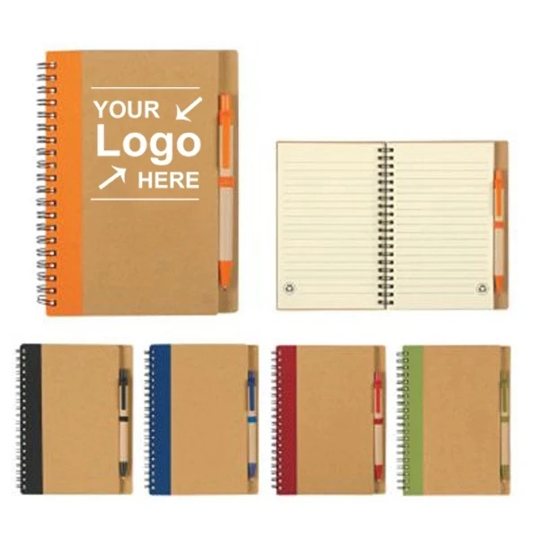 Eco Spiral Notebook and Pen 1
