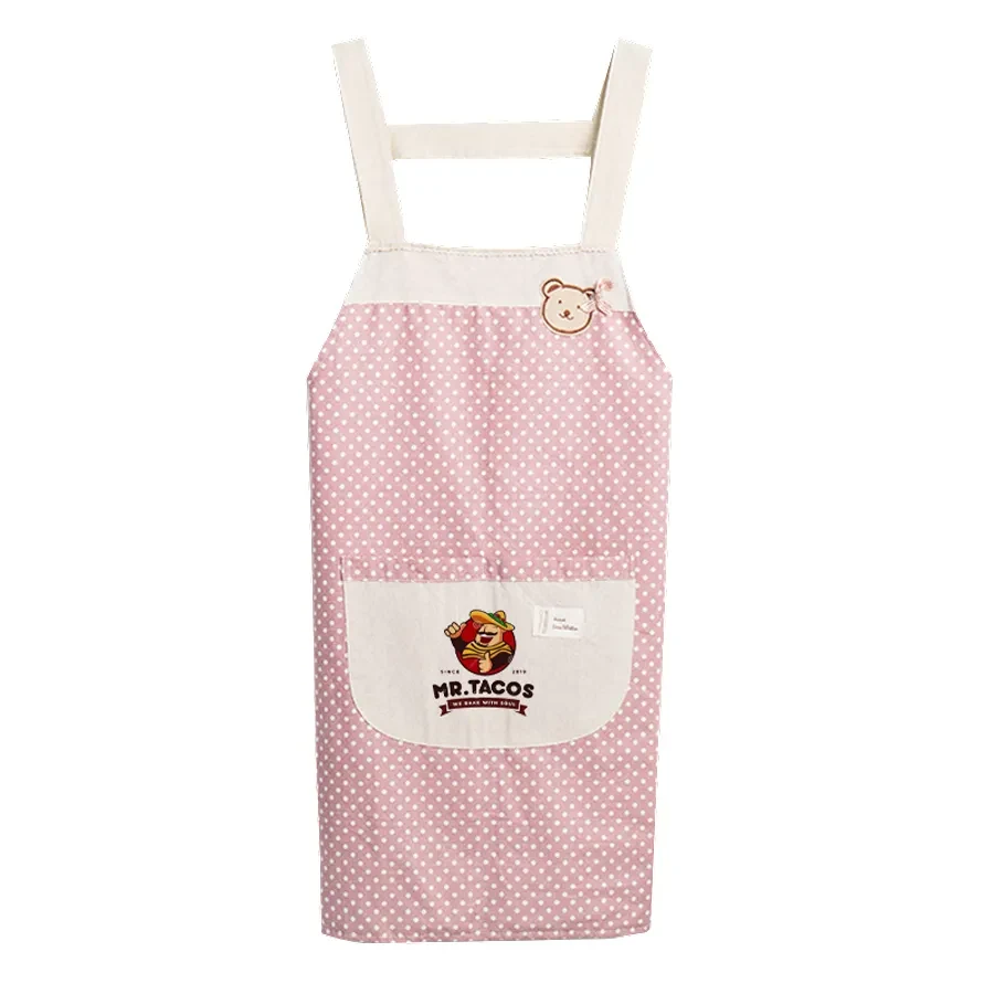 Polka Dots Cotton Apron 1