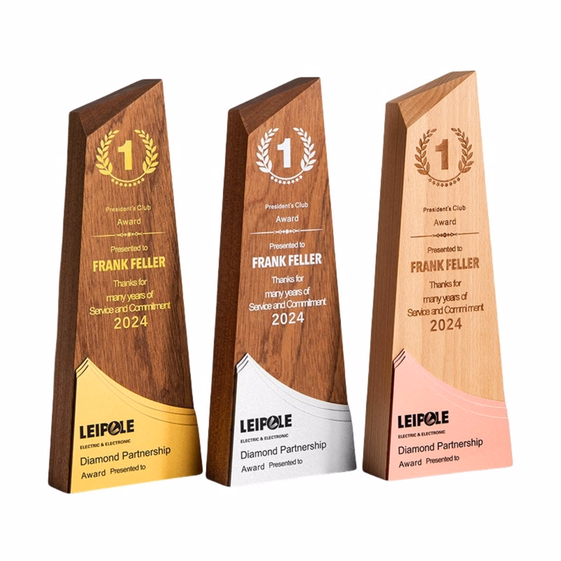 Creative Peak Wooden Award Trophy