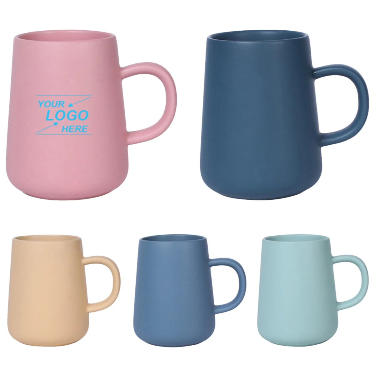 Solid Color Ceramic Coffee Mug 1