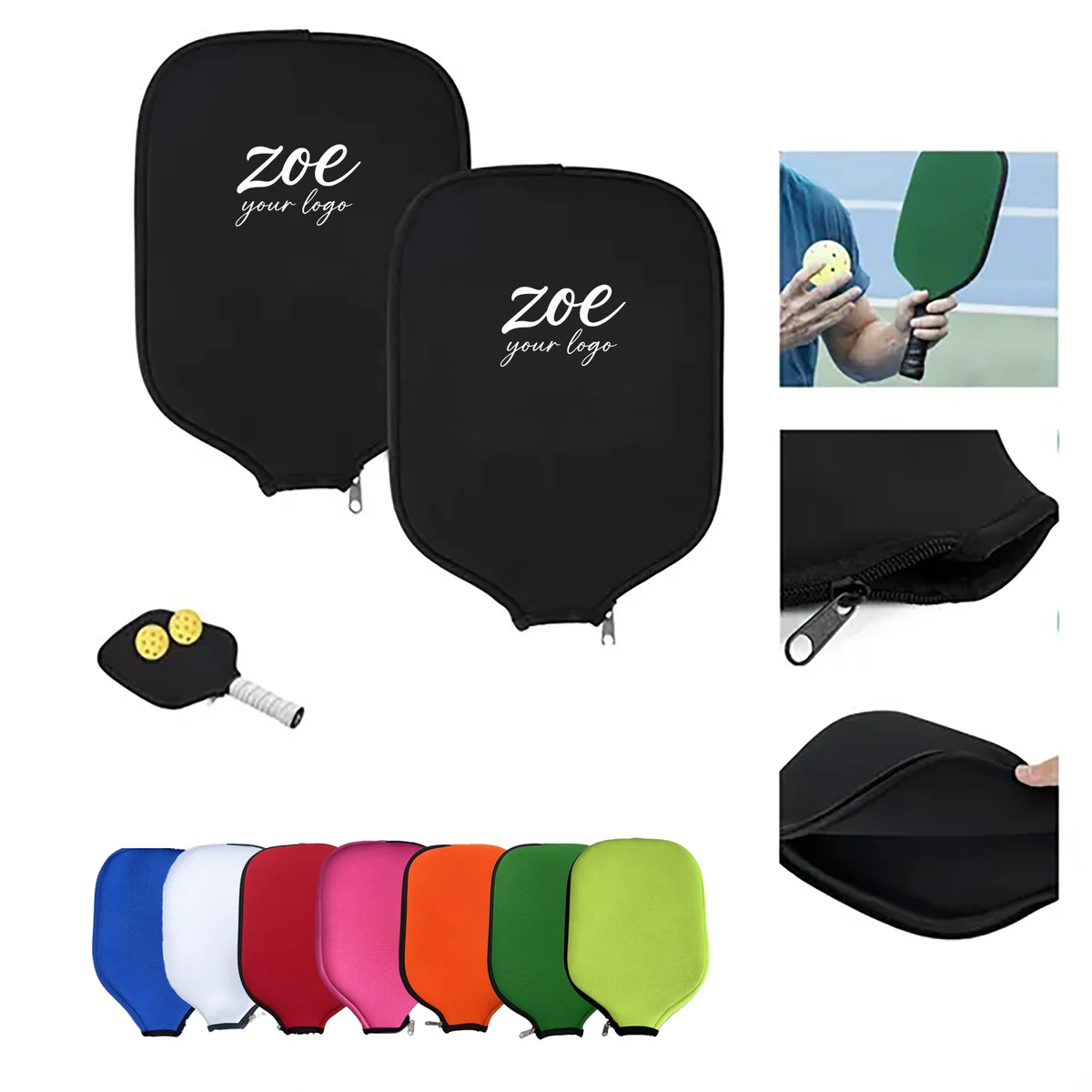Colorful Pickleball Paddle Sleeve 1