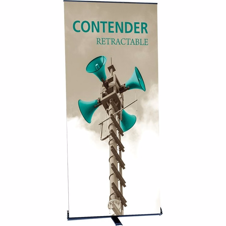Contender Mega Silver Retractable Banner Stand