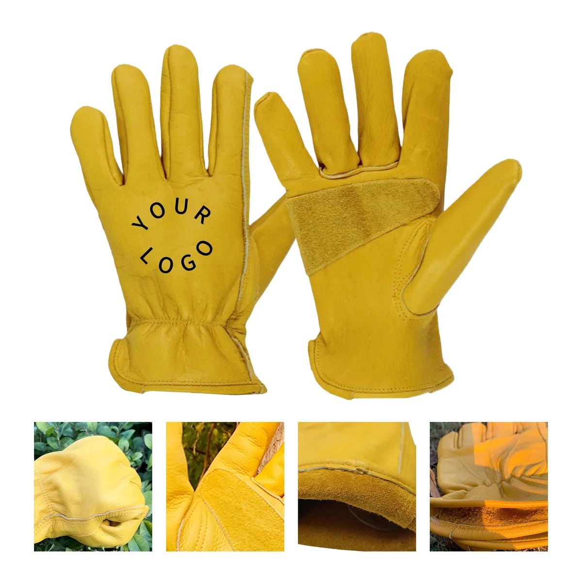 Cowhide Leather Work Gloves 1