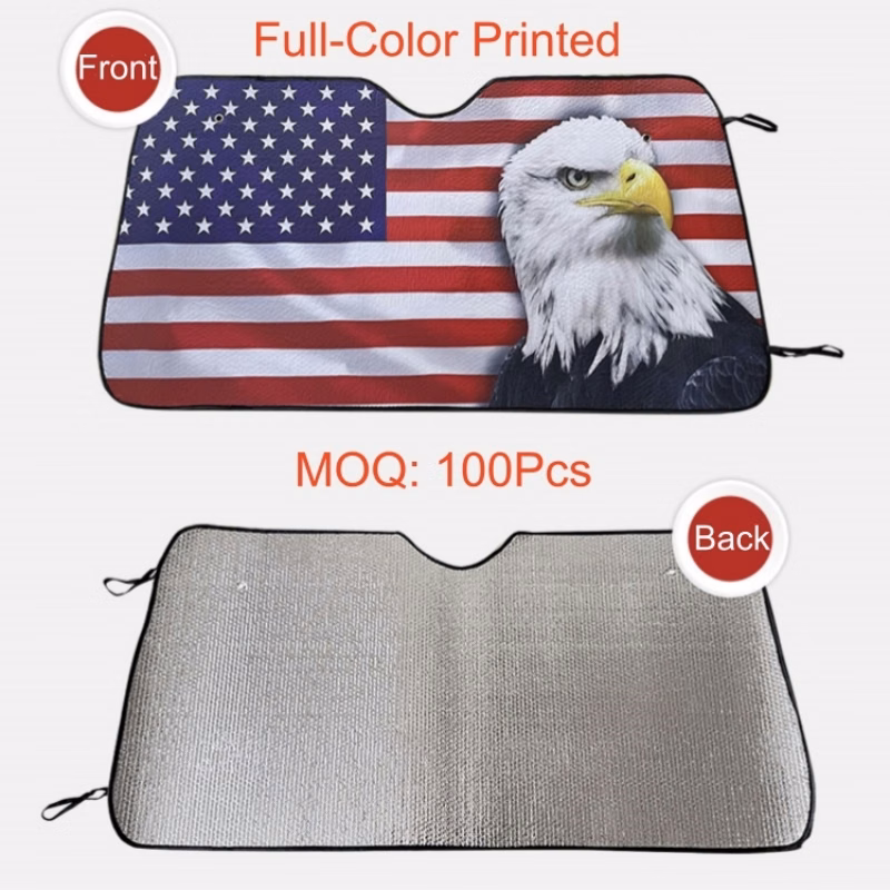 Full-color Printed Fold Mylar Car Sun Shade