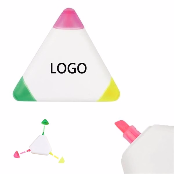 3 in 1 Triangle Highlighter with Colored Tips