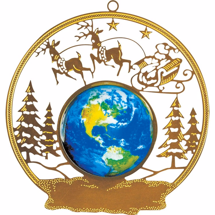Vibraprint® Santa Sled Holiday Ornament