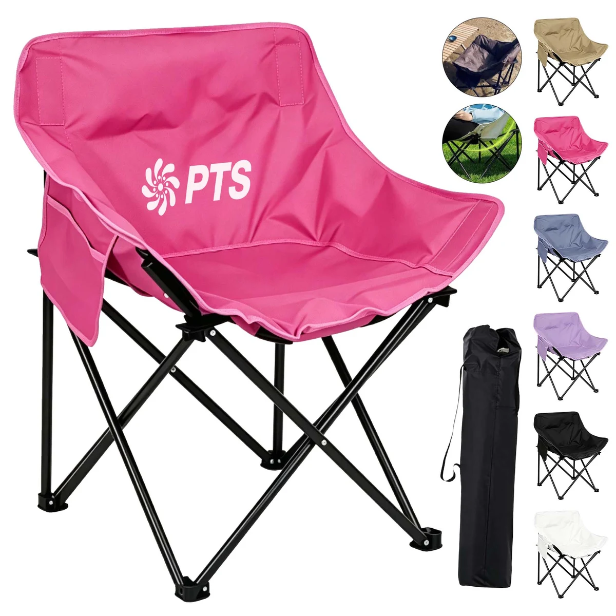 600D Oxford Fabric Padded Moon Chair 1
