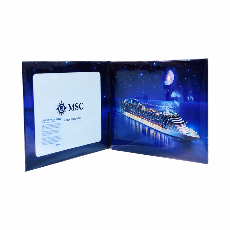 AudioPop Light + Sound Custom LED Audio Greeting Card & Direct Mailer - Full Color