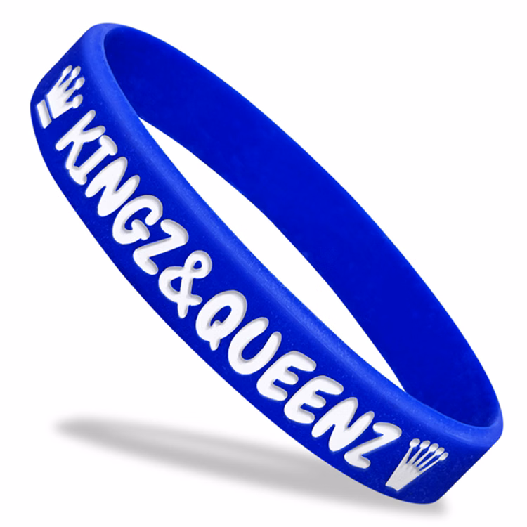 Debossed with Color Fill Silicone Wristband
