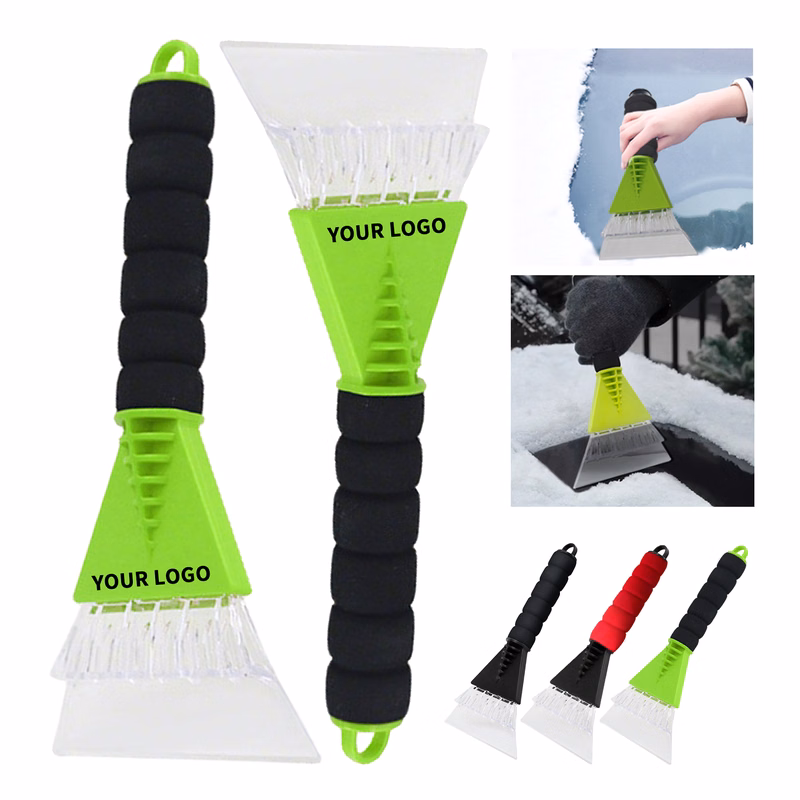 PP Blade EVA Grip Ice Scraper 10.1" Length X 5.4" Width