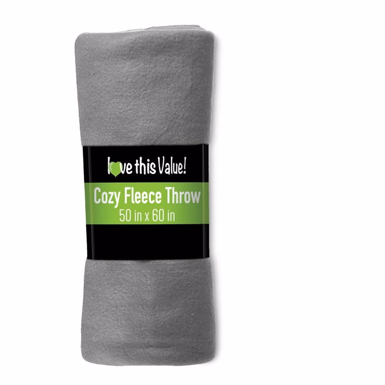 Fleece Blankets - Gray 50" x 60"