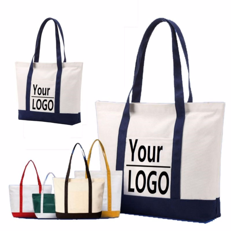 Portable Large Capacity Canvas Tote Bag