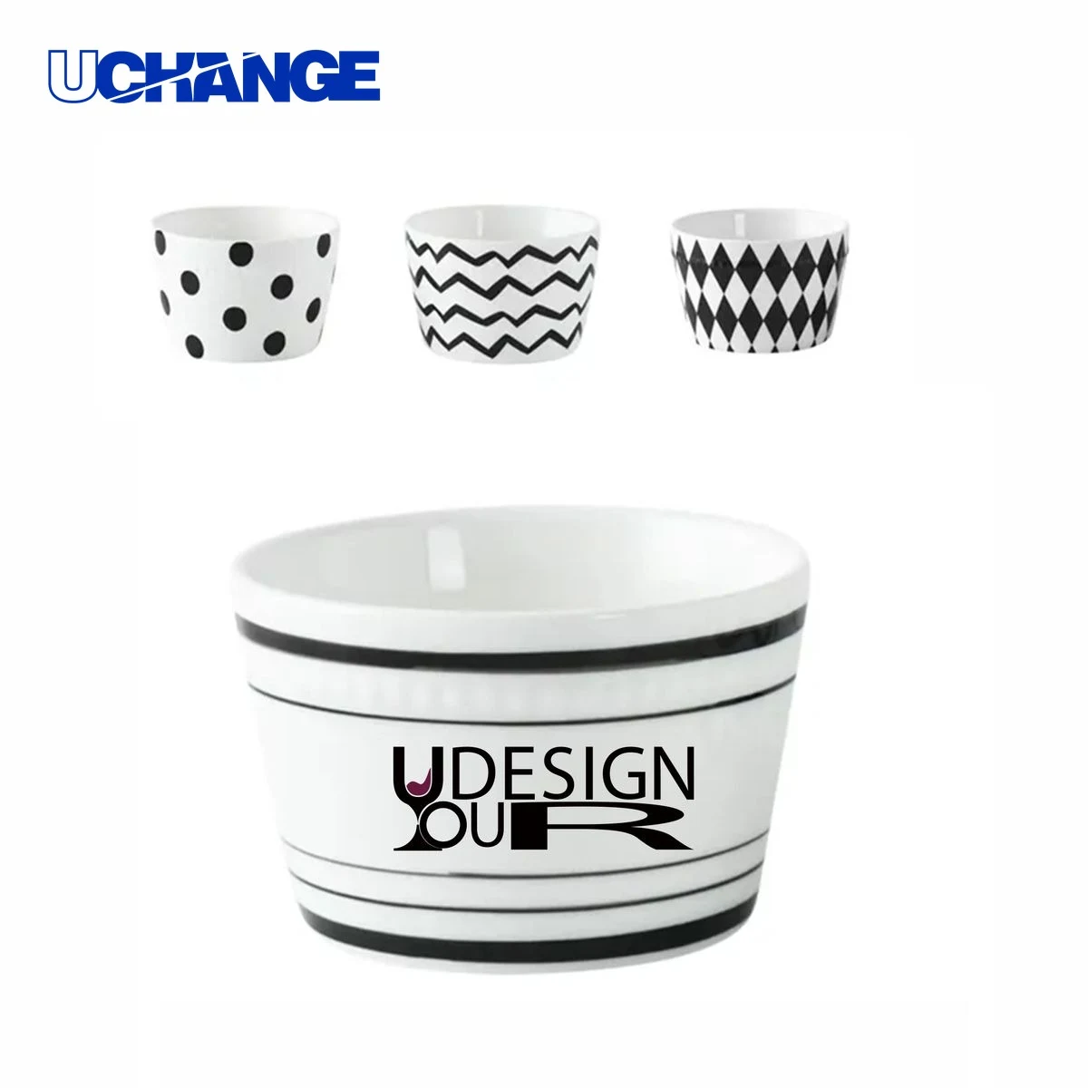 Custom Ceramic Bowl Set 10oz 1