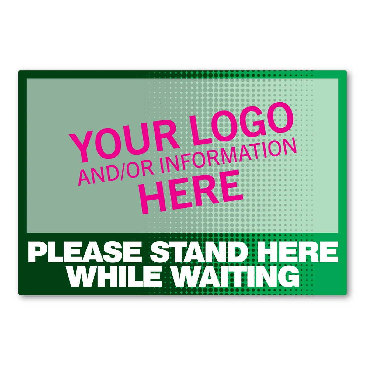Rectangle Floor Decal - 13" x 19" 1