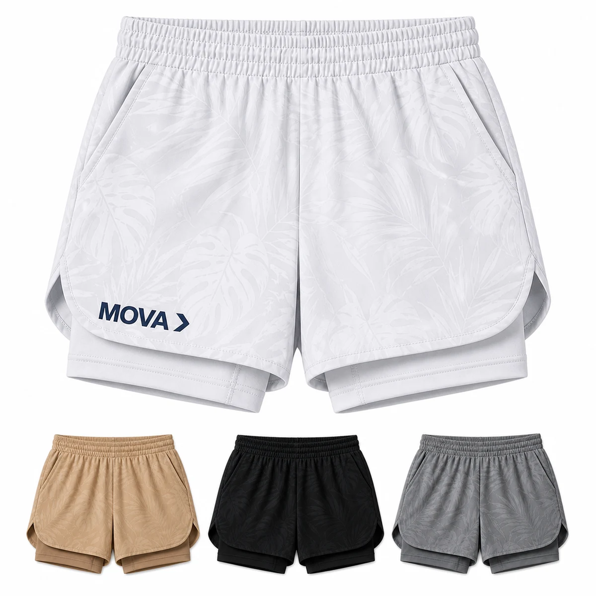 Polyester Double Layer Running Short 1