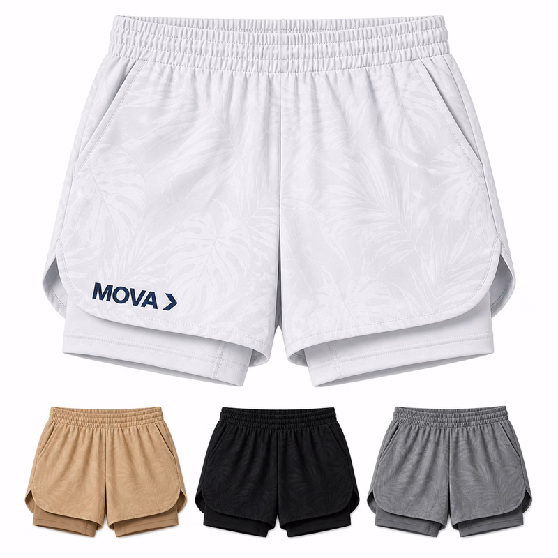 Polyester Double Layer Running Short