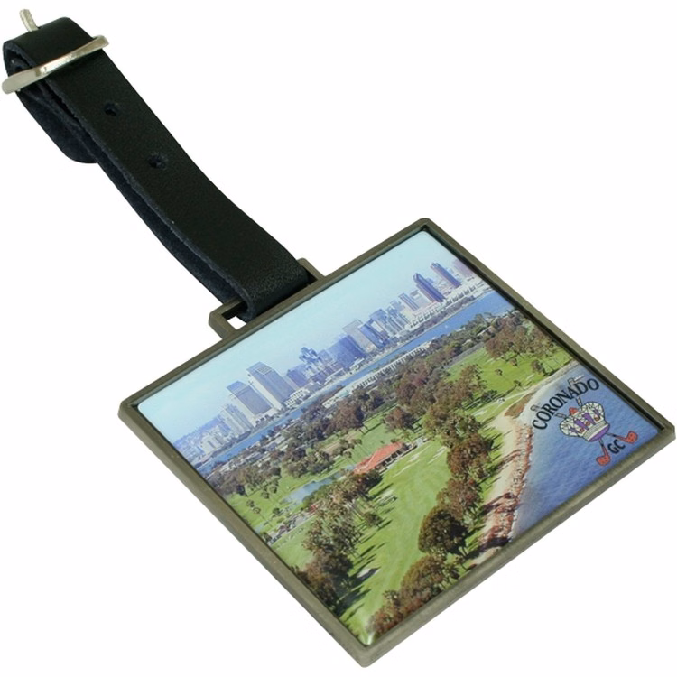 Rectangle Metal Bag Tag