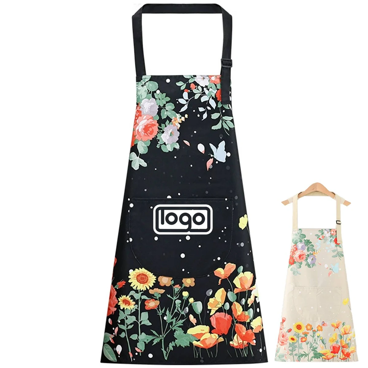 Floral Waterproof Apron 1